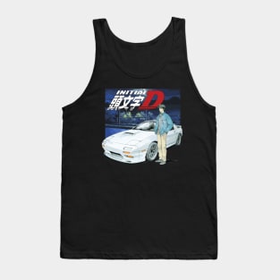 Initial D FC RX7 Stage 1 Drifting - Ryosuke Takahash RedSuns night drive anime Tank Top